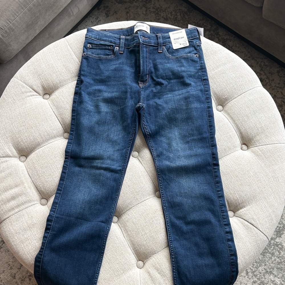 Abercrombie Kids Dark Blue Straight Jeans